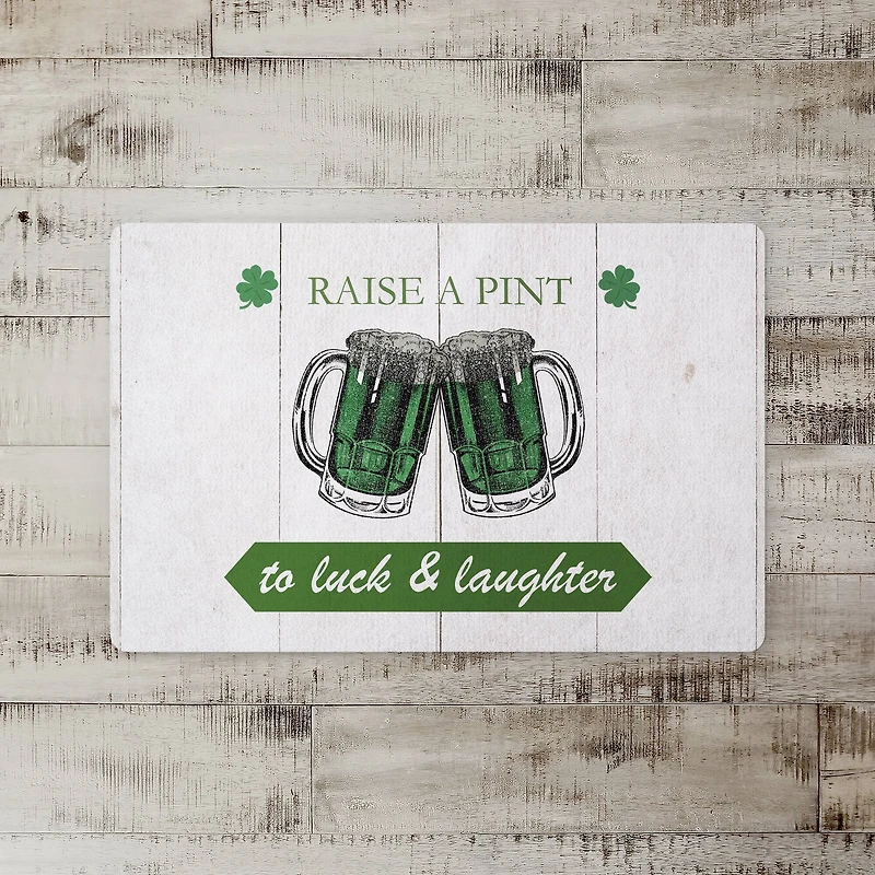 Pint Luck Laughter Beer 27" x 18" Floor Mat