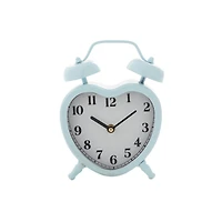 8.5" Metal Heart Farmhouse Clock