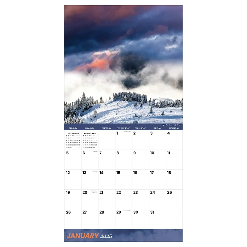 TF Publishing 2025 Weather Wall Calendar