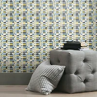RoomMates Retro Plaid Peel & Stick Wallpaper