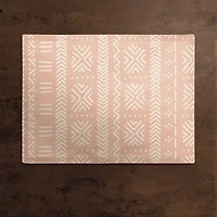 Blush Mudcloth 18" x 14" Cotton Twill Placemat