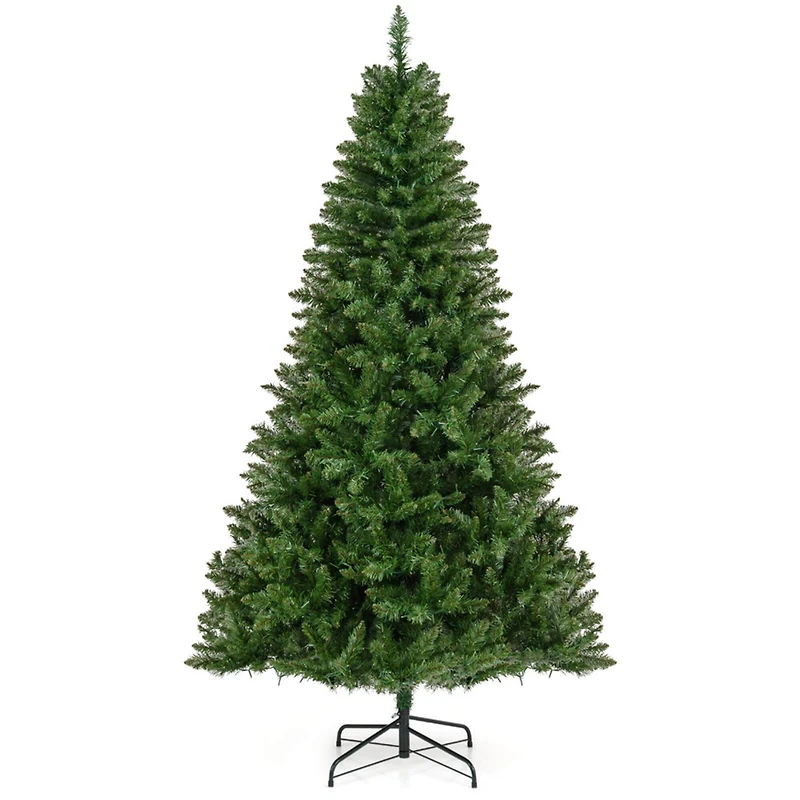 Costway 7ft. Artificial Christmas Tree, Warm White LED Lights