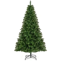 Costway 7ft. Artificial Christmas Tree, Warm White LED Lights