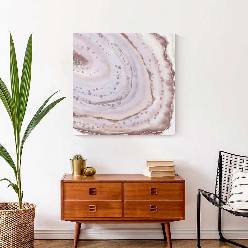 Blush Geode 24" x 24" Canvas Wall Art