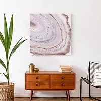 Blush Geode 24" x 24" Canvas Wall Art