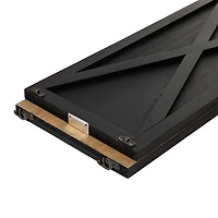 Glitzhome® 32" Black Wooden Tree Collar