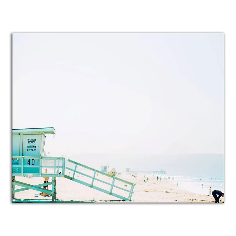 Beach Tower 20" x 16" Canvas Wall Art