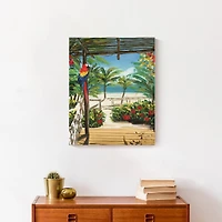 Tropical Porch 16" x 20" Canvas Wall Art