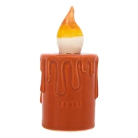 7" Jack Orange Candles with LED Lights, 2ct.