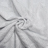 Feldman White with Silver Dots Mesh