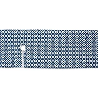 Blue Ikat Outdoor Table Runner With Zipper 14" x 108"