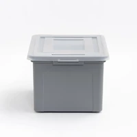 Iris® Gray Dual Purpose Letter & Legal Size File Box, 3 Pack
