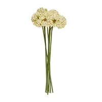 31" White Allium Artificial Flower Stem, 8ct.