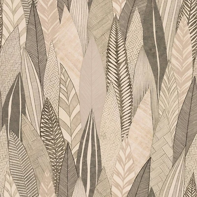Roommates Fern & Feathers Peel & Stick Wallpaper