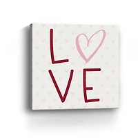 Love Hearts Canvas Giclee