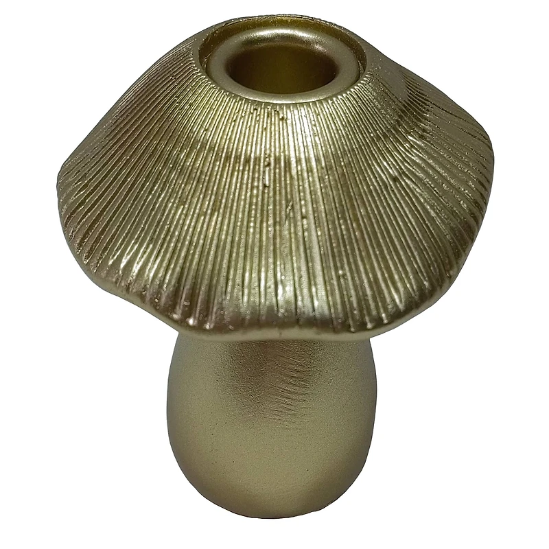 Gold Mushroom Taper Candle Holder by Ashland