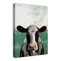 Cow Green Field 20" x 30" Canvas Wall Art