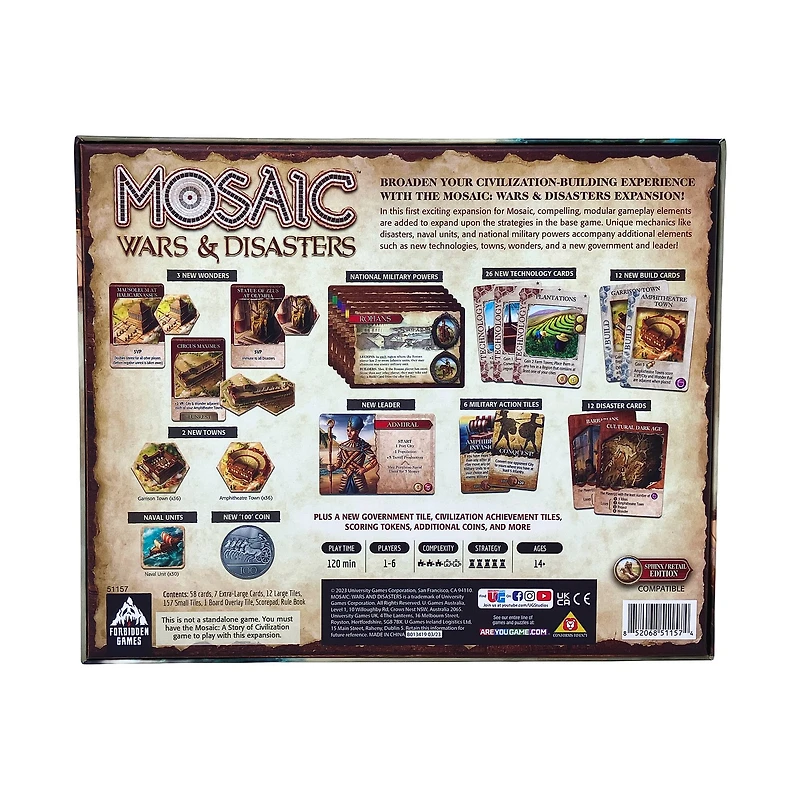 Mosaic: Wars & Disasters Expansion - Sphinx/Retail Edition