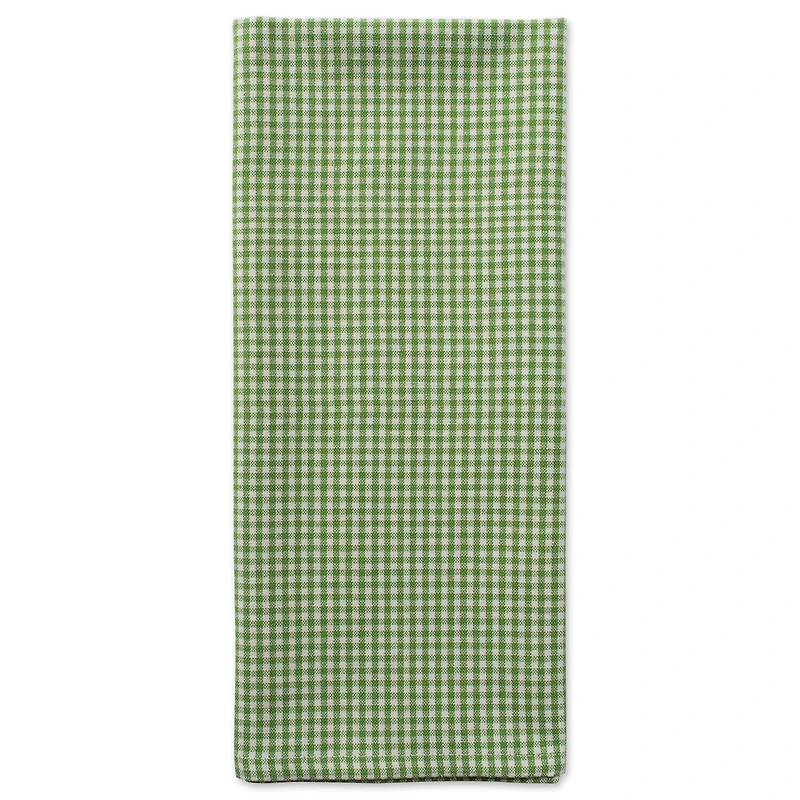 DII® Green Check & White Happy Holidays Dishtowel Set