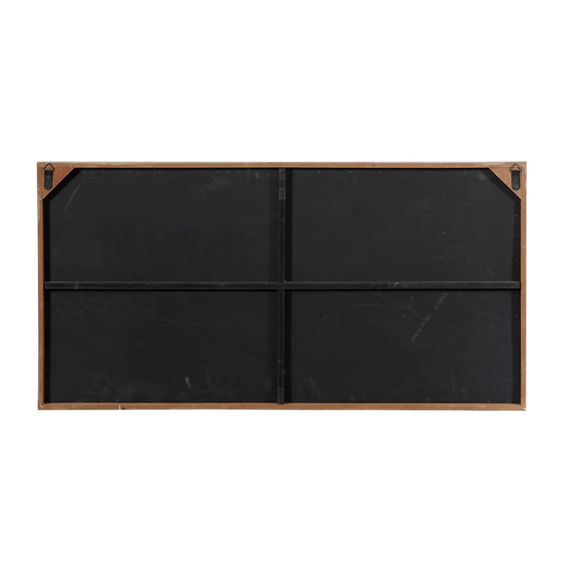 Grey Farmhouse Abstract Wood Wall Decor, 23" x 46"