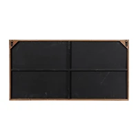 Grey Farmhouse Abstract Wood Wall Decor, 23" x 46"