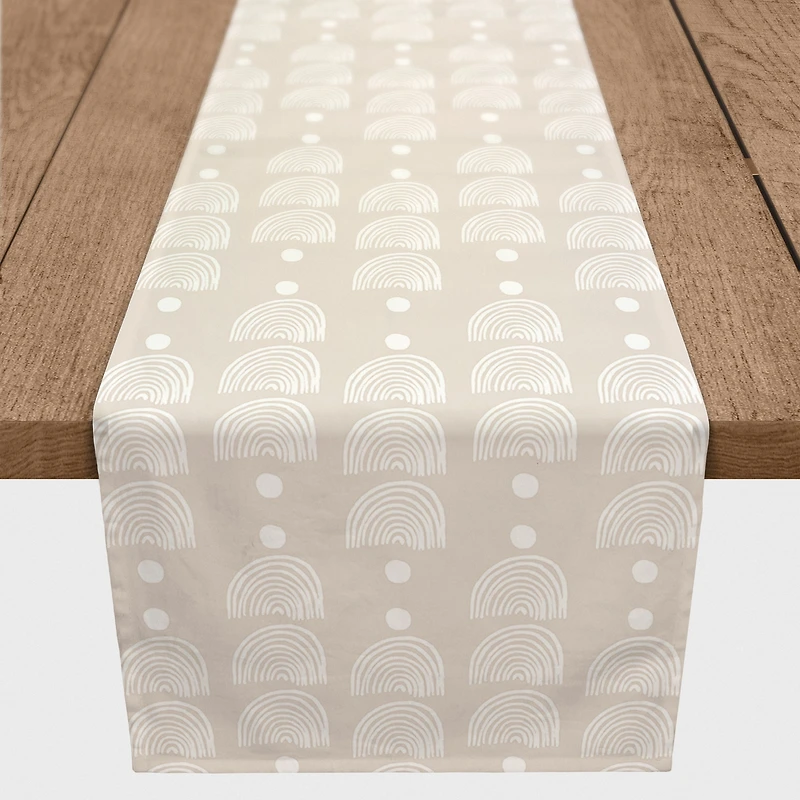 Geometric Lines 16" x 72" Poly Twill Table Runner