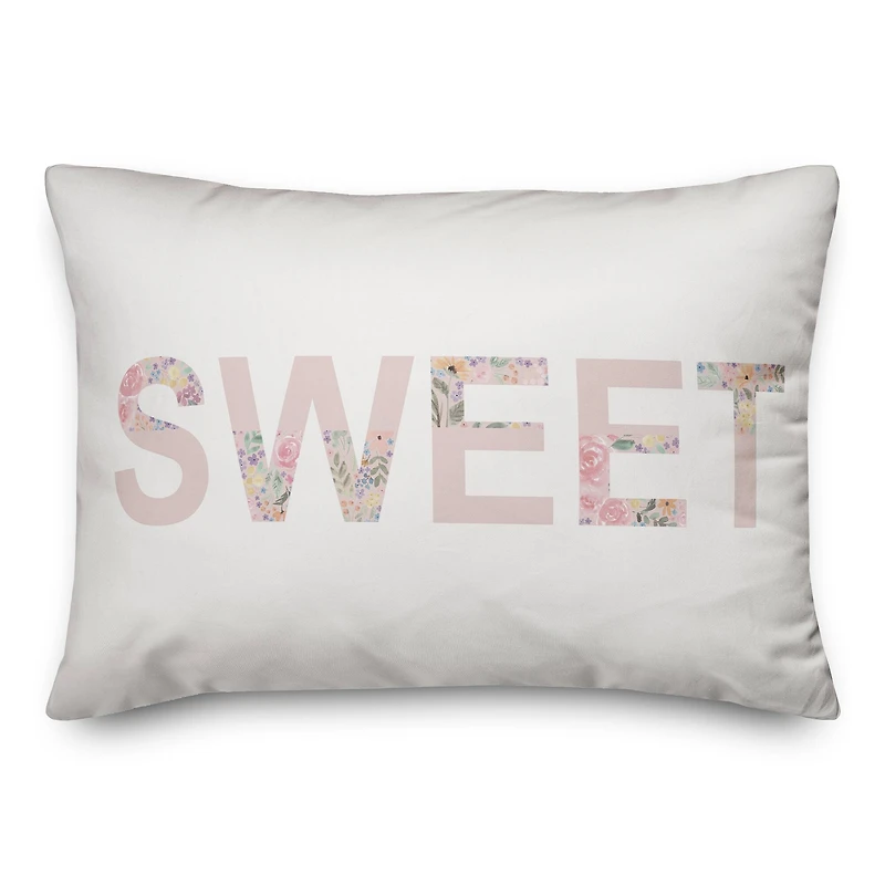 Sweet 20" x 14" Throw Pillow