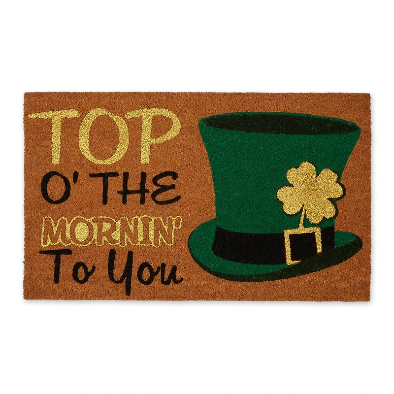 DII® Glitter Top O' The Mornin' To You Doormat