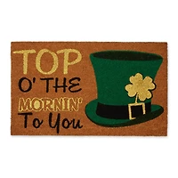 DII® Glitter Top O' The Mornin' To You Doormat