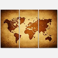 Designart - Ancient Map of The World VI