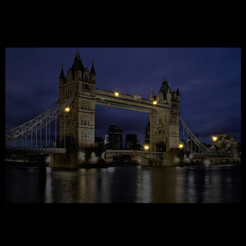 LED Lighted London Bridge Wall Art