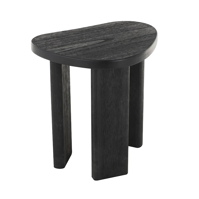 20" Black Handmade Heart Inspired Side End Accent Table