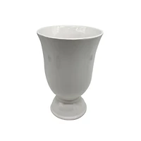 8 Pack: 8" White Ceramic Vase by Ashland®