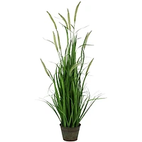 3ft. Potted Green Artificial Onion Grass Plant