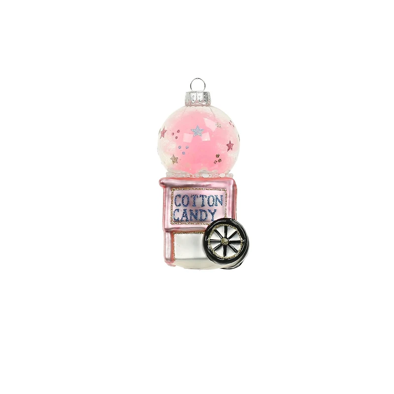 4" Cotton Candy Machine Glass Ornament by Ashland®