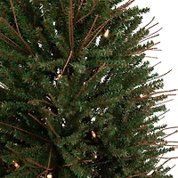 4ft. Pre-Lit Medium Warsaw Twig Artificial Christmas Tree in Burlap Base, Clear Lights
