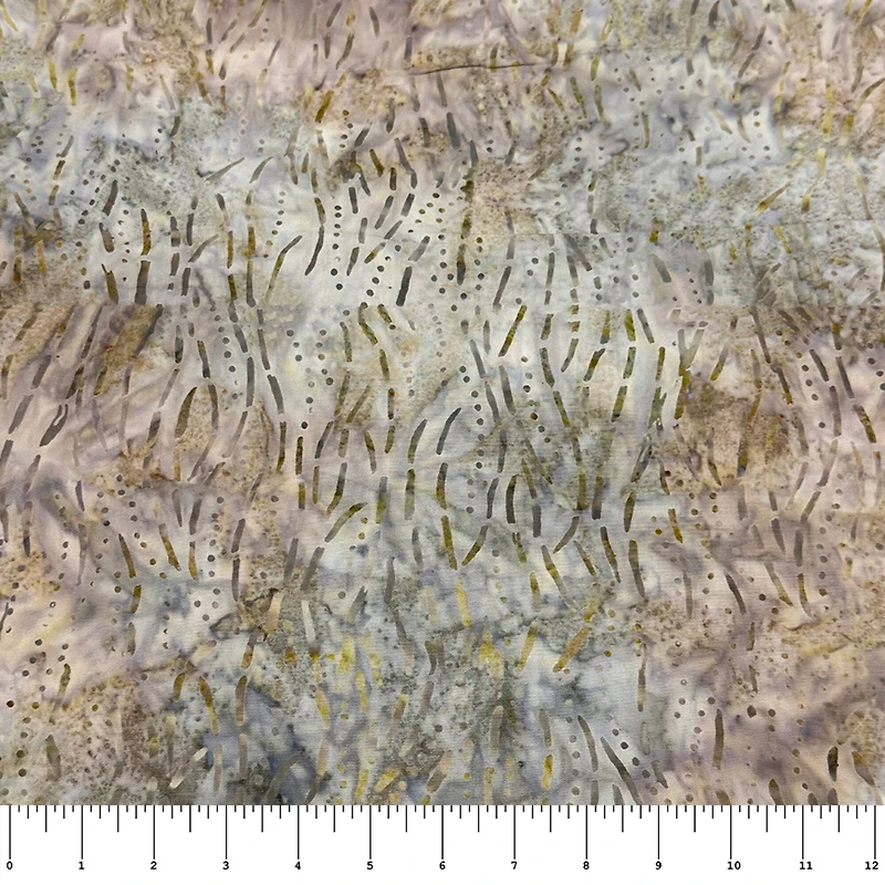 Feldman Premium Indonesian Batik Tan Dot Wave Cotton Fabric