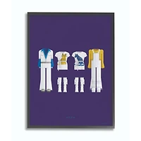 Stupell Industries Abba Modern Fashion Design in Black Frame Wall Art