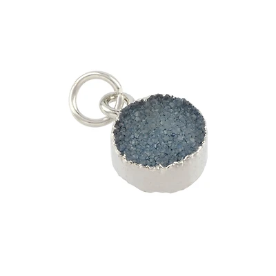 Round Dyed Quartz Charm by Bead Landing