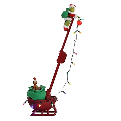 Mr. Christmas 35.5" Grinch's Animated Utility Sleigh