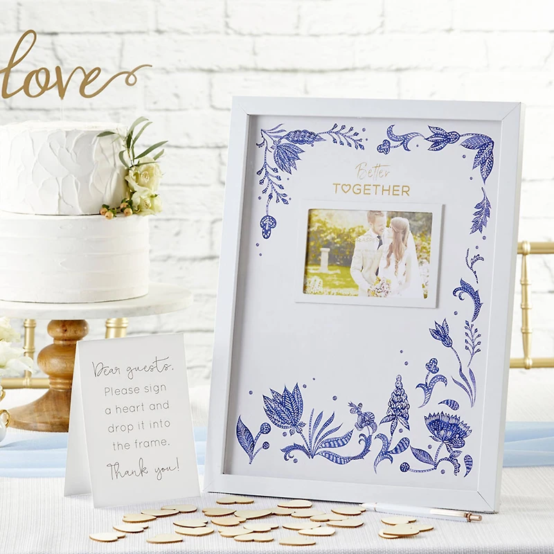 Kate Aspen® Blue Willow Wedding Guest Book Alternative