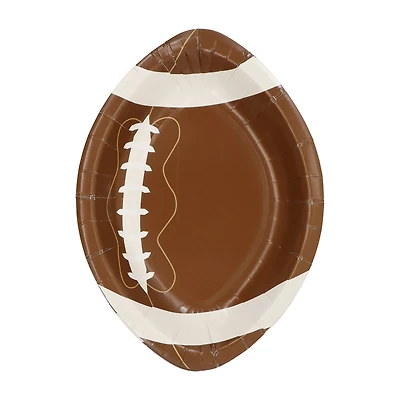 24 Packs: 8 ct. (192 total) 7" Football Shaped Snack Plates by Celebrate It™