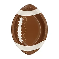 24 Packs: 8 ct. (192 total) 7" Football Shaped Snack Plates by Celebrate It™