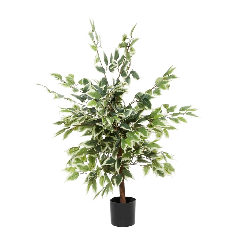 Ficus Tree Artificial Decorative Foliage, 45", Green