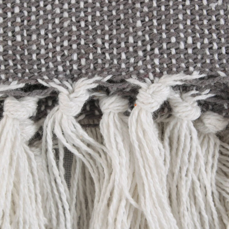 DII® Black Farmhouse Woven Throw