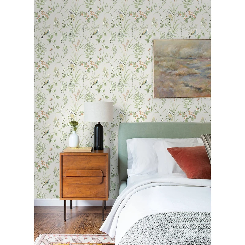NuWallpaper Sage Songbird Peel & Stick Wallpaper