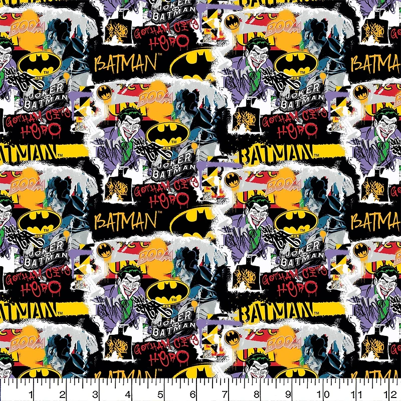 DC Comics Batman™ & The Joker™ Packed Cotton Fabric