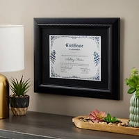 8 Pack: Black Rope 8.5" x 11" Document Frame with Mat, Graduation Collection by Studio Décor®