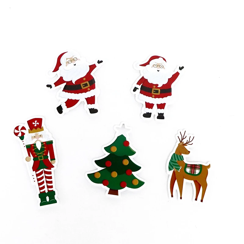 Peppermint Plaid Vinyl Die-Cut Stickers by Recollections™