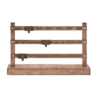 Brown Wood Farmhouse Wall Calendar, 14" x 22" x 4"